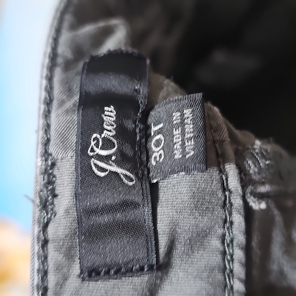 J. Crew Grayish Green Chino High Rise Pants Size 30T - Picture 3 of 5